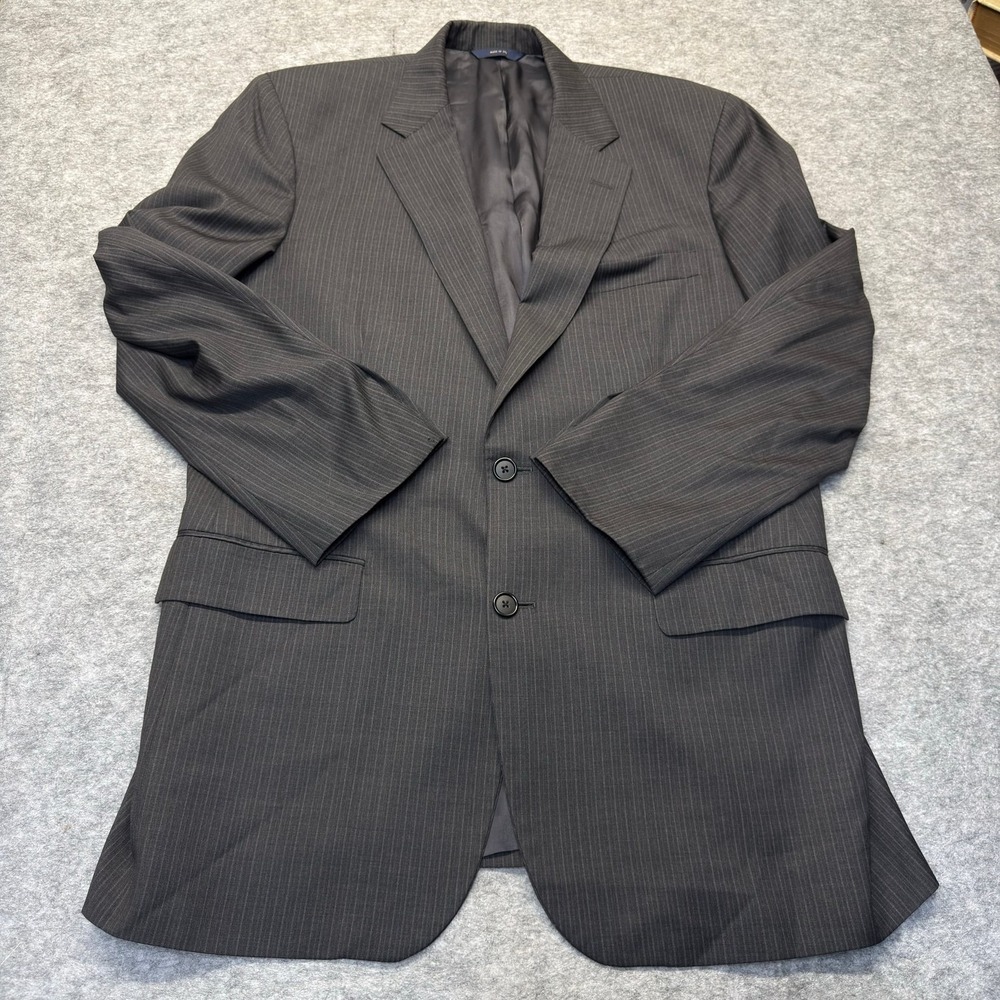 Brooks Brothers 1818 Madison Saxxon42L Gray Pinstripe Wool Blazer USA